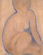 Amedeo Modigliani, Crouched Nude (mk39)
